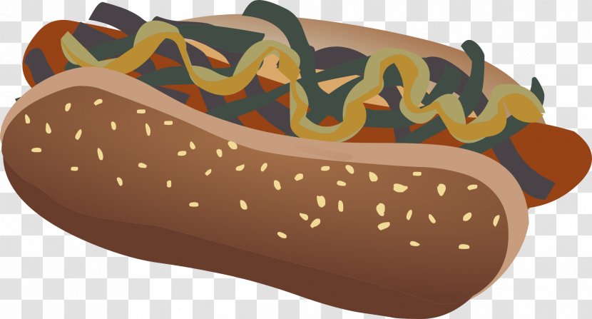 Hot Dog Hamburger Fast Food Clip Art - Orange Transparent PNG