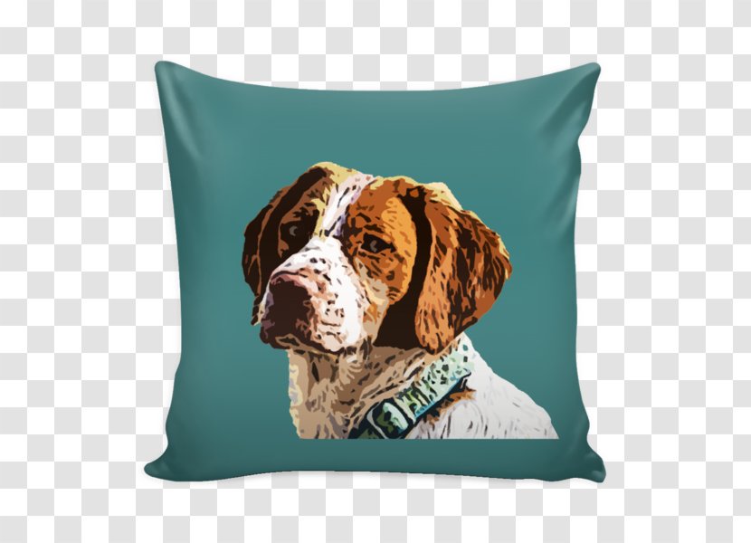 Dog Breed Brittany Throw Pillows Cushion Spaniel - Pillow Transparent PNG