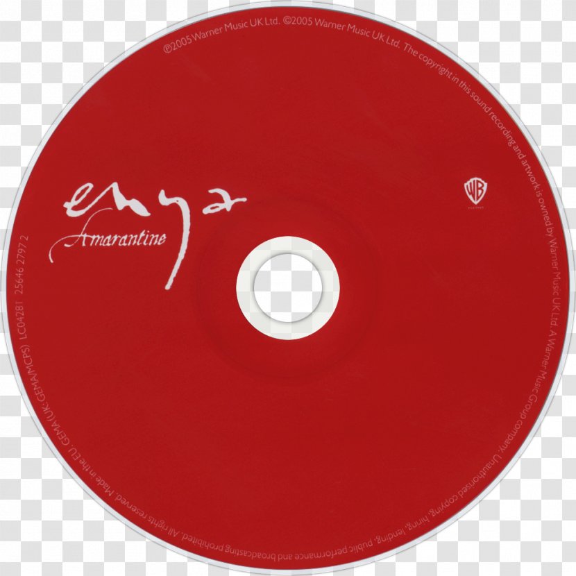 Compact Disc Amarantine Dark Sky Island The Very Best Of Enya - Red - Obi Mikel Transparent PNG