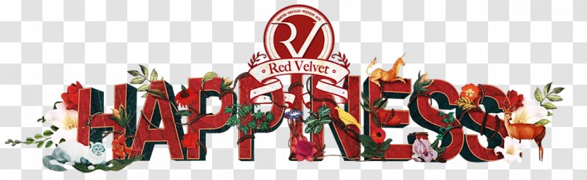 Red Velvet Happiness Logo Flavor - Kpop Transparent PNG