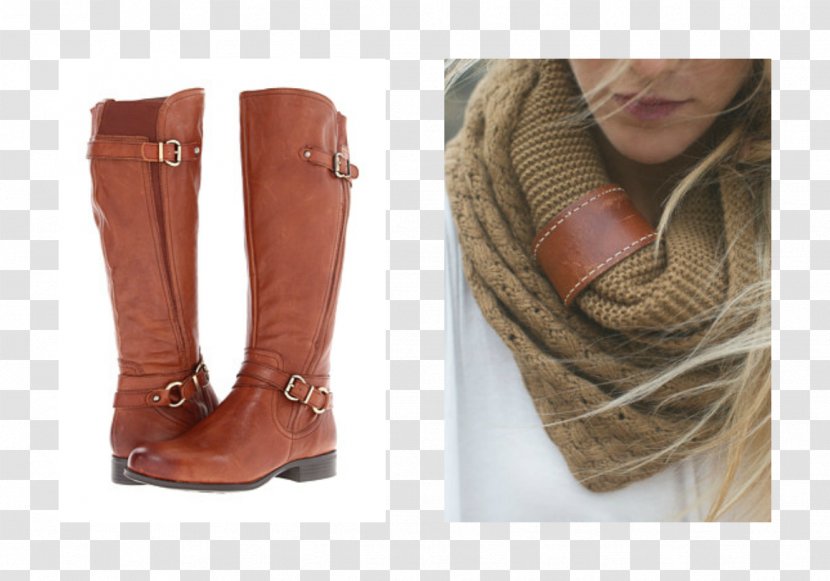 Riding Boot Scarf Shawl Clothing Leather - Brown - Boots Transparent PNG