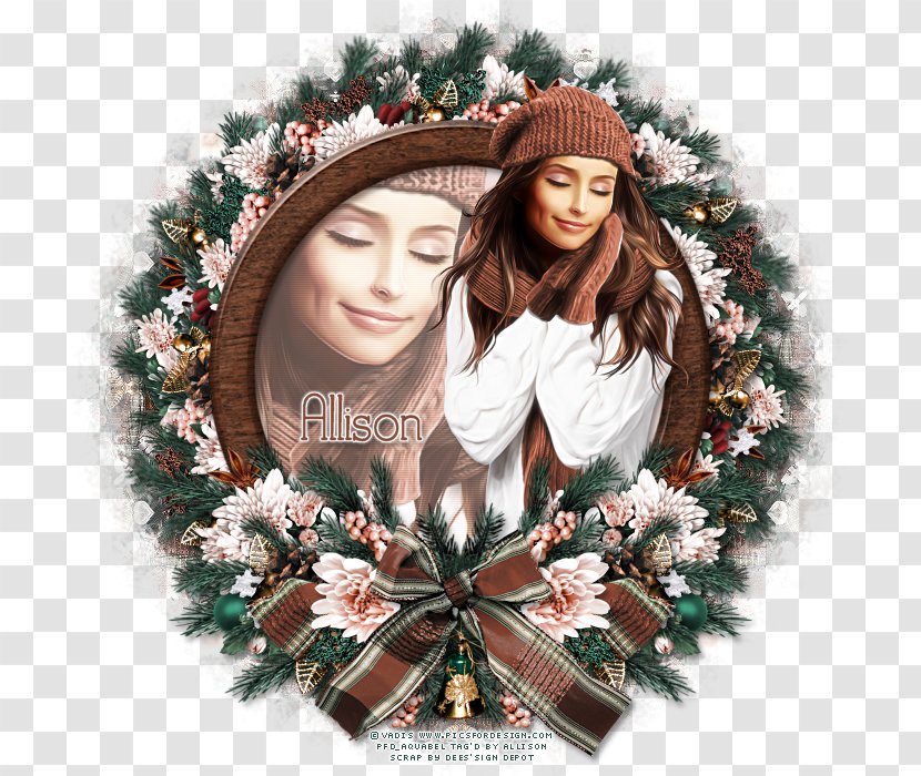Christmas Ornament Pine Family Wreath Transparent PNG