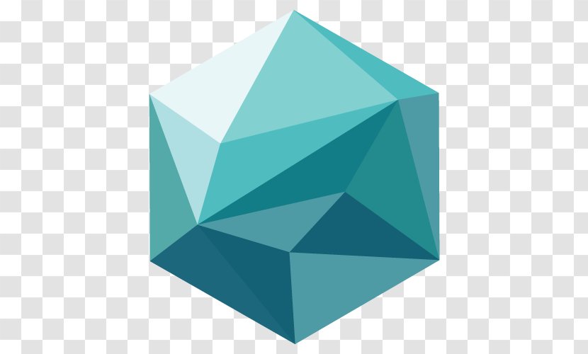 Hexagon Polygon Geometry Shape - Turquoise Transparent PNG