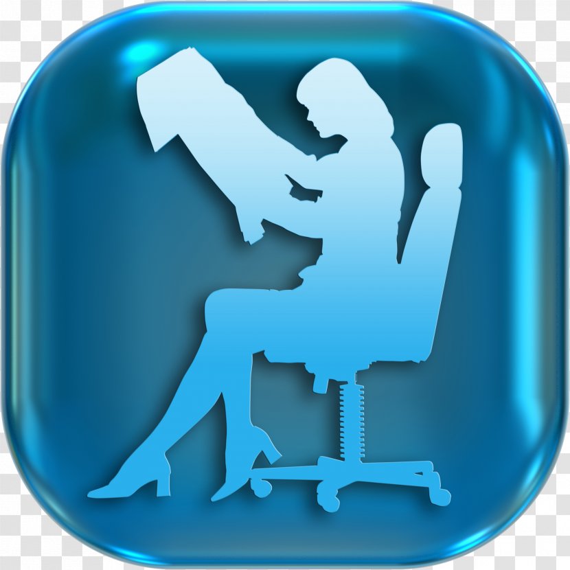 Presseum Symbol Newspaper - Blue Transparent PNG