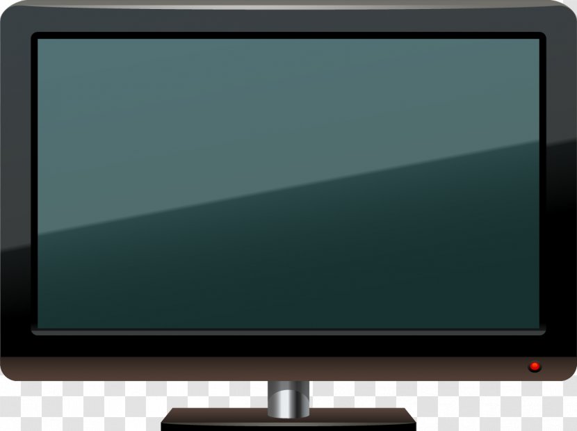 LED-backlit LCD Television Set Computer Monitors Multimedia Output Device - Vector Hand-drawn Transparent PNG