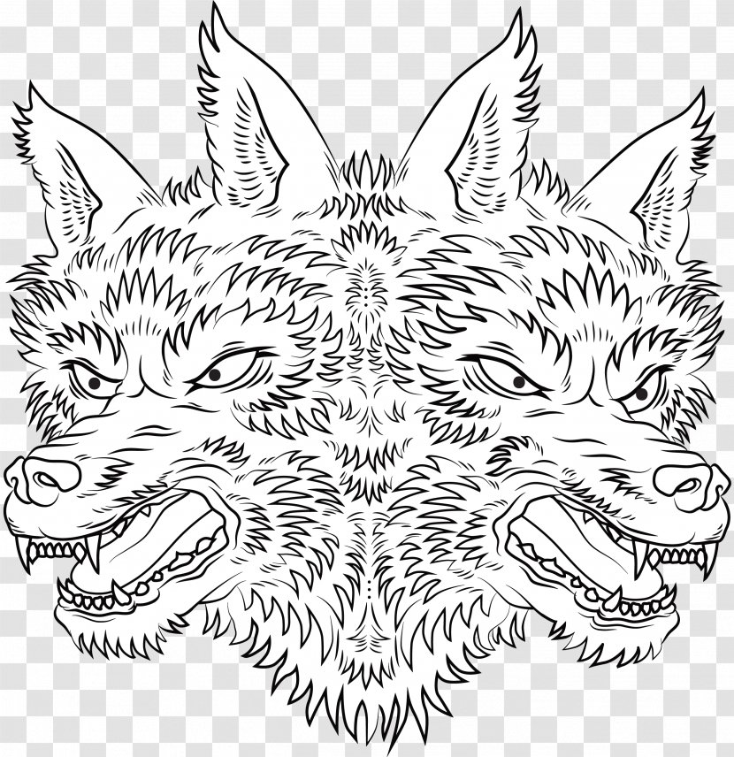 Line Art Drawing /m/02csf Whiskers 0 - Wing - Big Bad Wolf Transparent PNG