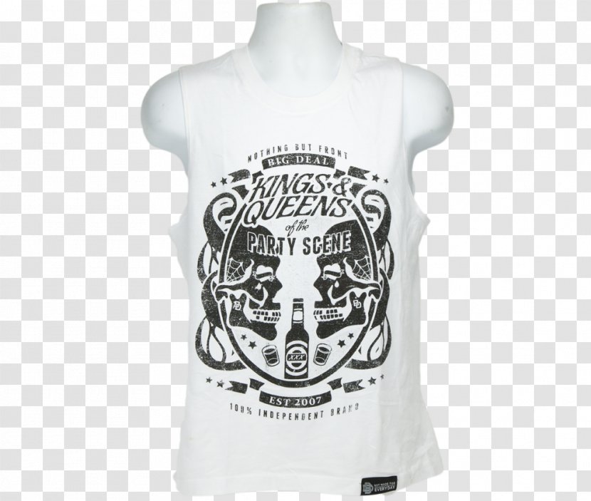T-shirt Sleeveless Shirt Outerwear Font - Neck Transparent PNG