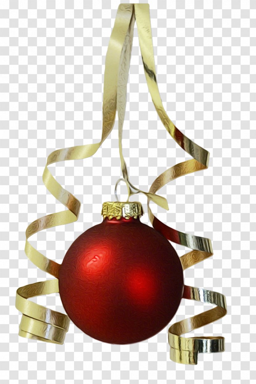 Red Christmas Ball - Sphere - Silver Transparent PNG
