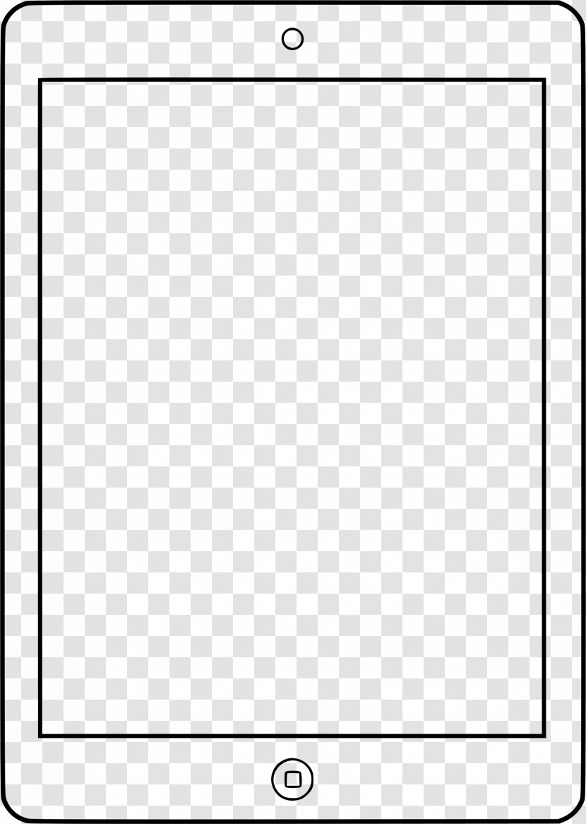 Line Black And White Angle Point - Monochrome Photography - IPad Outline Cliparts Transparent PNG