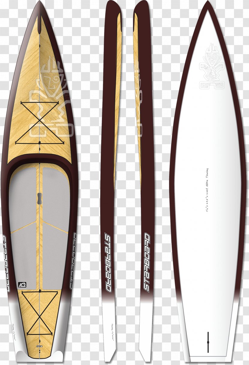 Surfboard Port And Starboard Wood Standup Paddleboarding Oldbest - Watercolor Transparent PNG