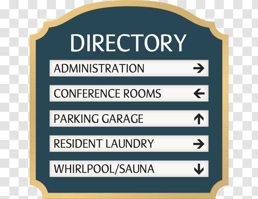 Sign System Door Hanger Direction, Position, Or Indication Desk - Office - Nameplate Transparent PNG