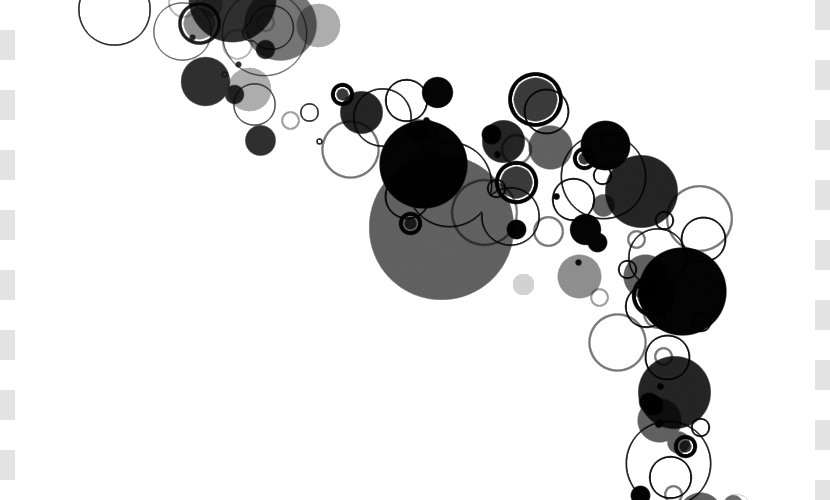 Drawing Brush Black And White - Tree - Heart Transparent PNG