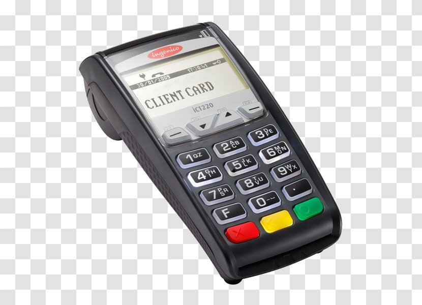 Credit Card Terminals EMV Ingenico Ict220 Dual Com Reader Hypercom T4230 24MB GPRS Wireless Terminal, Black - Smart - Transaction Transparent PNG