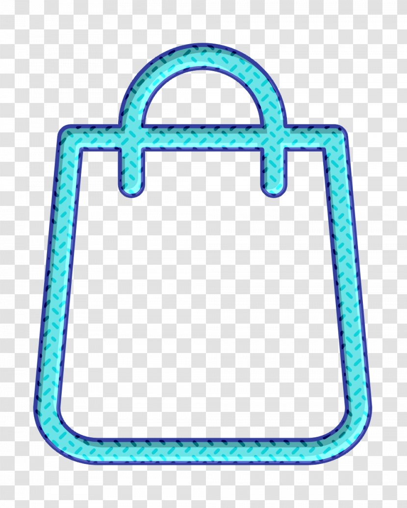 Shopping Icon - Bag - Turquoise Aqua Transparent PNG