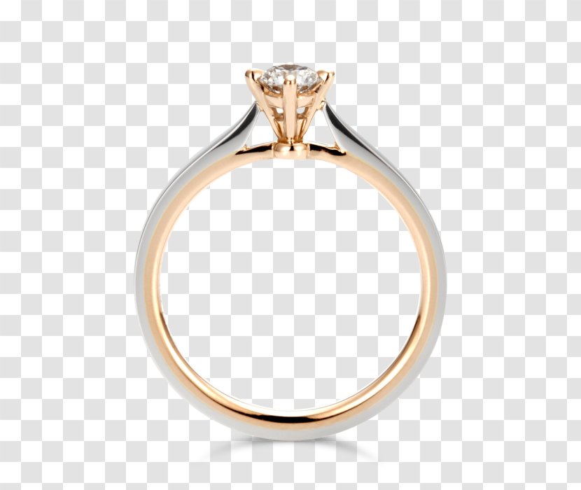 Engagement Ring Solitär-Ring Gold Solitaire - Colored Transparent PNG