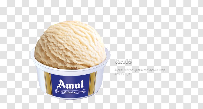 Ice Cream Kulfi Butterscotch Amul - Gelato - Vanilla Transparent PNG