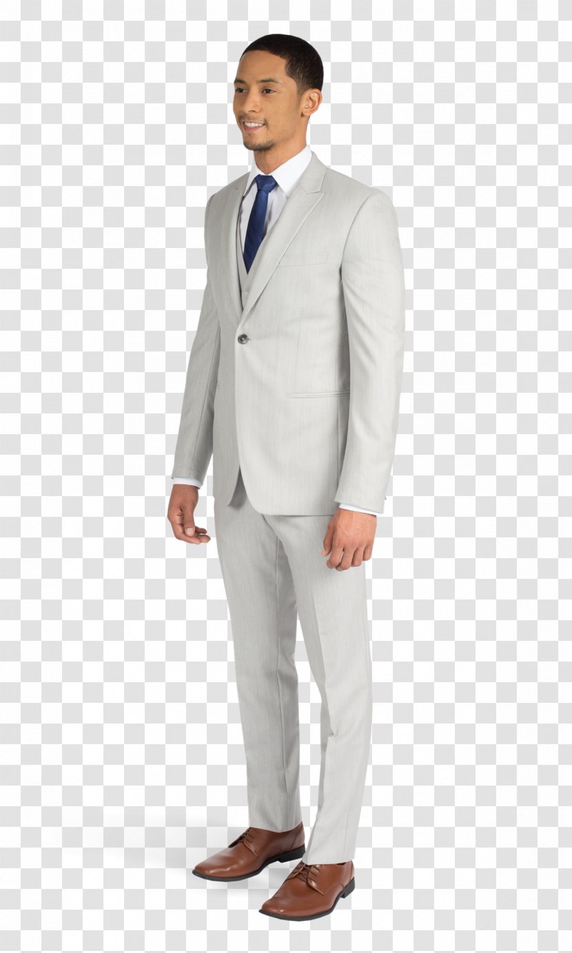 Blazer Ike Behar Necktie White Suit - Professional Transparent PNG