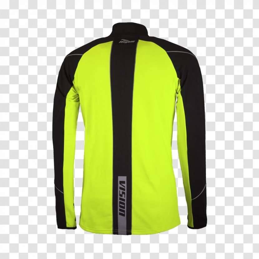 Long-sleeved T-shirt Jacket - Yellow Transparent PNG