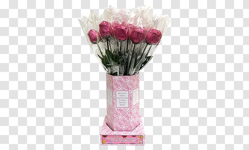 Belgian Chocolate Cuisine Rose Pink Flower Bouquet - Cut Flowers - Milk Splash Transparent PNG