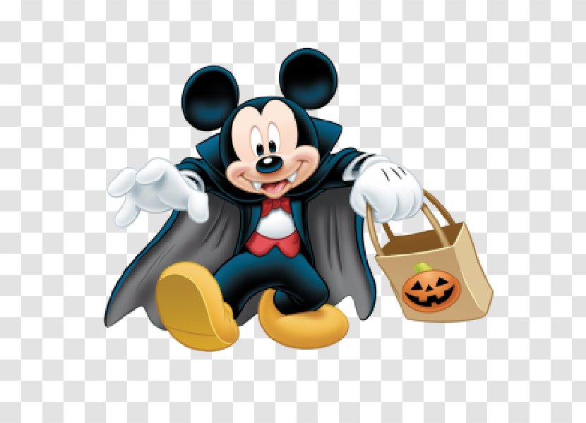Mickey Mouse Minnie Donald Duck Halloween Clip Art - Fictional Character Transparent PNG