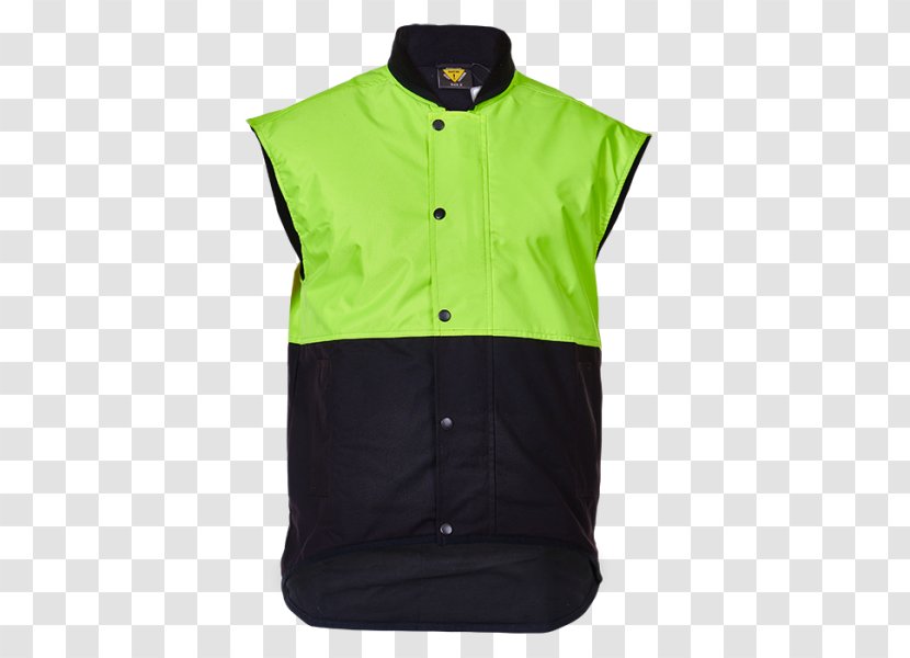 Gilets Green Jacket Sleeve - Sleeveless Vest Transparent PNG