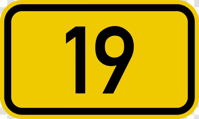 Bundesstraße 89 12 2 Road - Yellow - 19 Transparent PNG
