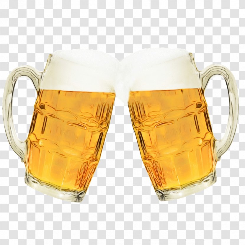 Yellow Amber Drinkware Mug Fashion Accessory - Drink Beer Glass Transparent PNG