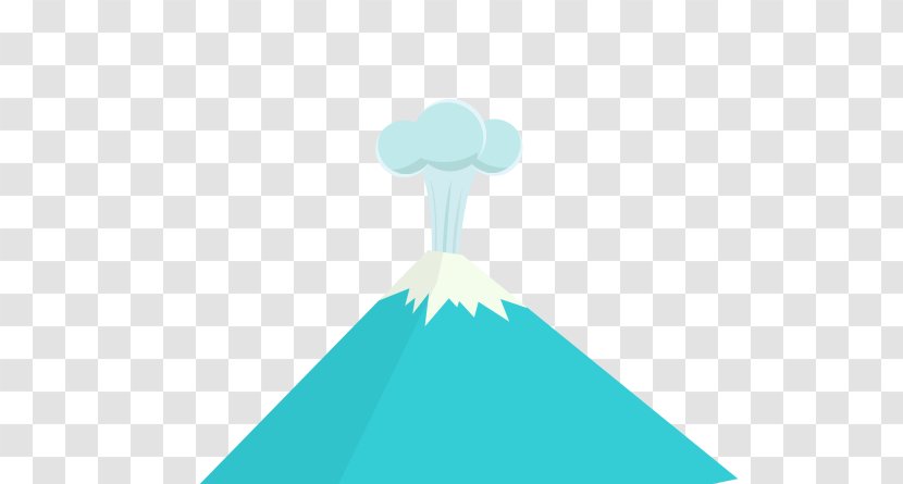 Blue Sky Illustration - Cartoon Volcano Transparent PNG