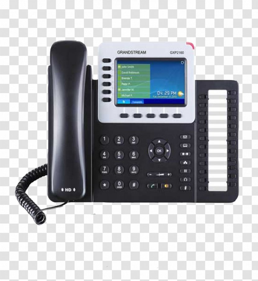 Grandstream GXP2160 Networks Voice Over IP VoIP Phone GXP2140 - Wideband Audio - Voip Flag Transparent PNG