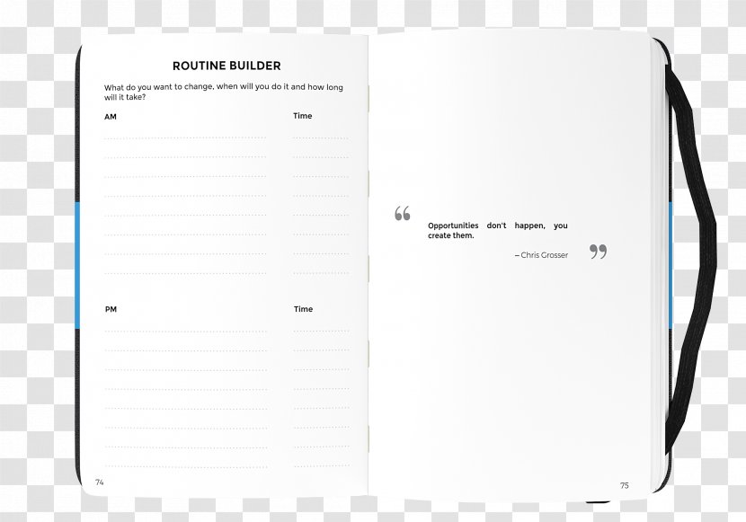 Paper Brand - Open Notebook Transparent PNG