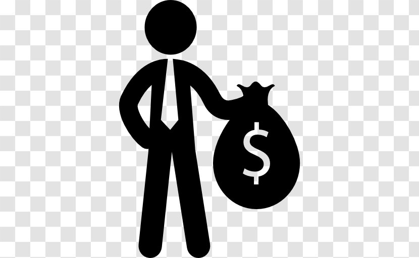 Money Bag Businessperson - Logo - Holding Transparent PNG