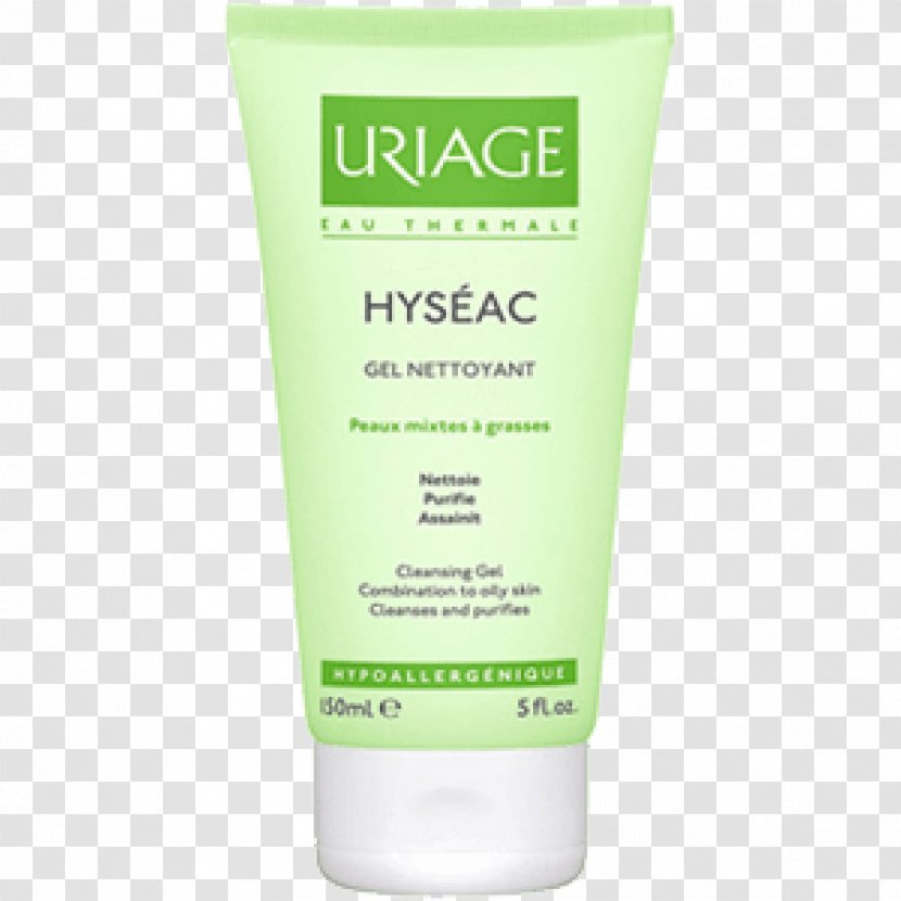 Lotion Uriage-les-Bains Gel Cleanser Dermatology - Green - Nettoyant Transparent PNG