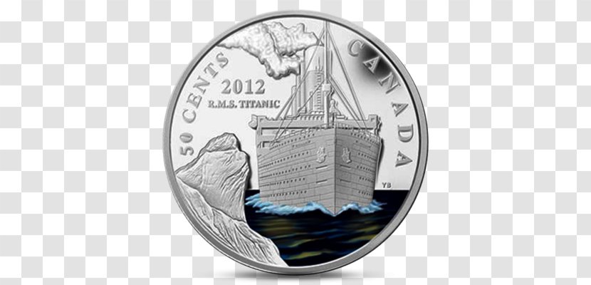 Coin United States Canada Mexico Silver - Titanic Ship Transparent PNG