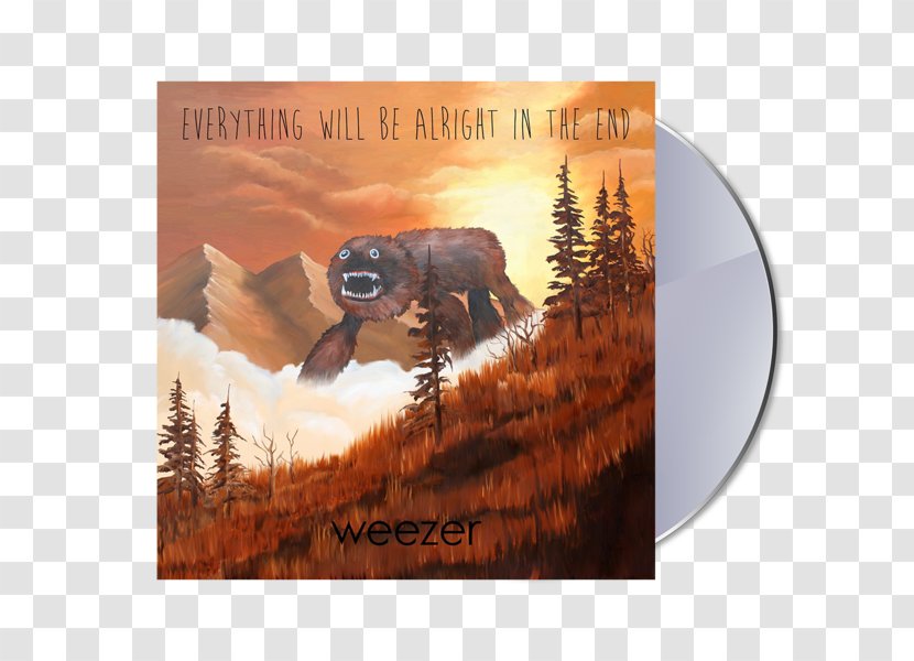 Weezer Everything Will Be Alright In The End Album Phonograph Record Power Pop - Watercolor Transparent PNG