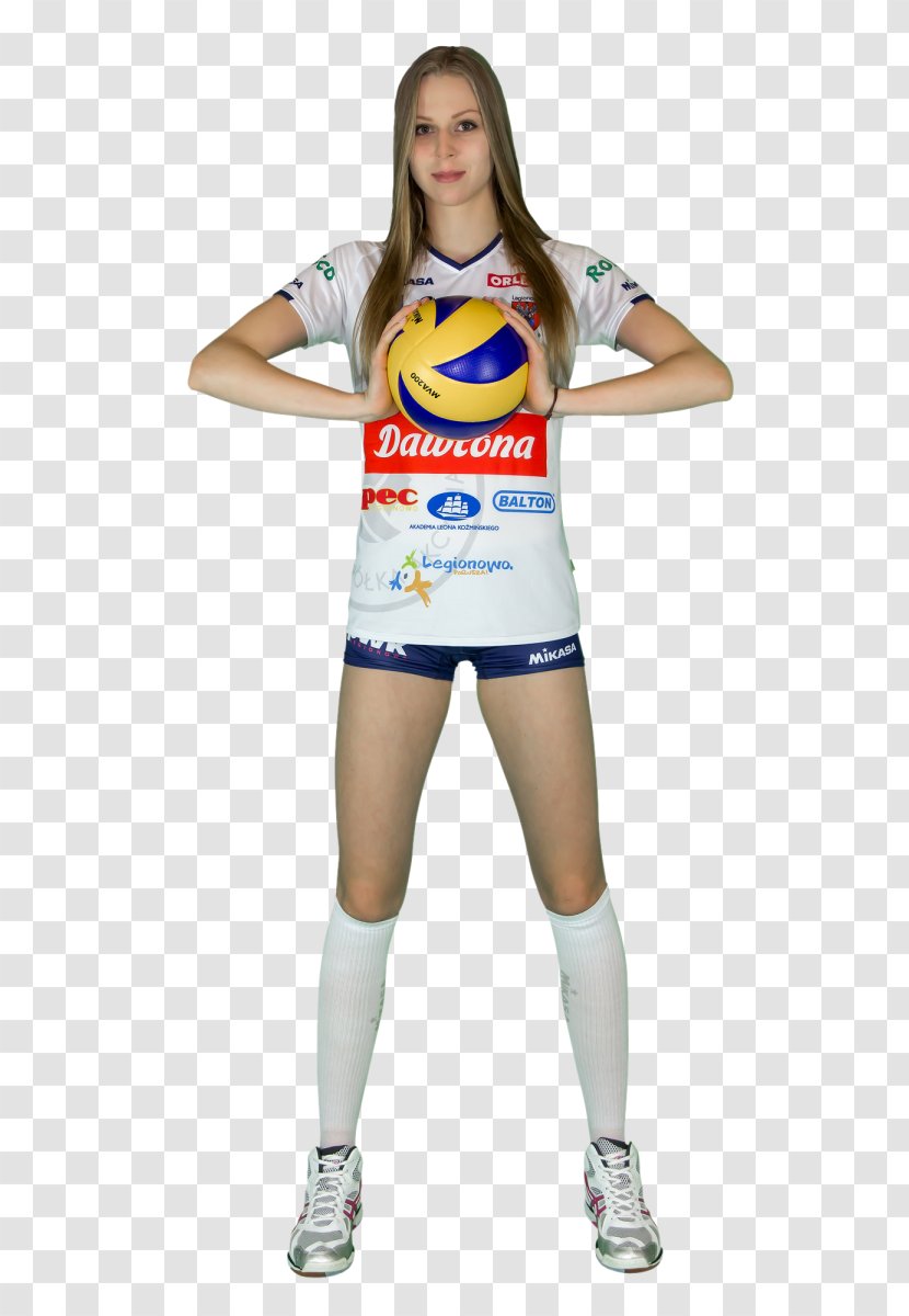 Aleksandra Rasińska LTS Legionovia Cheerleading Uniforms Polish Women's Volleyball League - Silhouette Transparent PNG