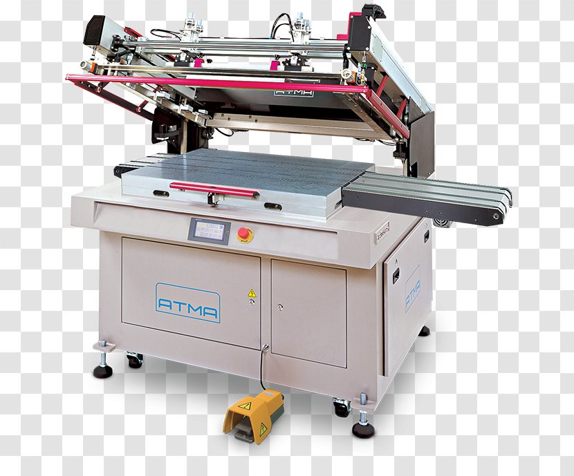 Machine Screen Printing Printer Press - Silk Transparent PNG