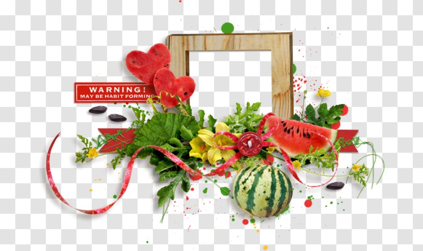 Watermelon Vegetable - Floral Design Transparent PNG