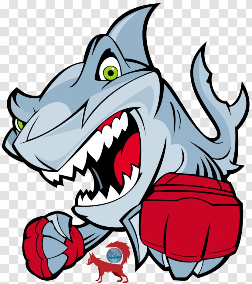 Ultimate Fighting Championship Great White Shark DeviantArt - Cartoon - Vector Transparent PNG