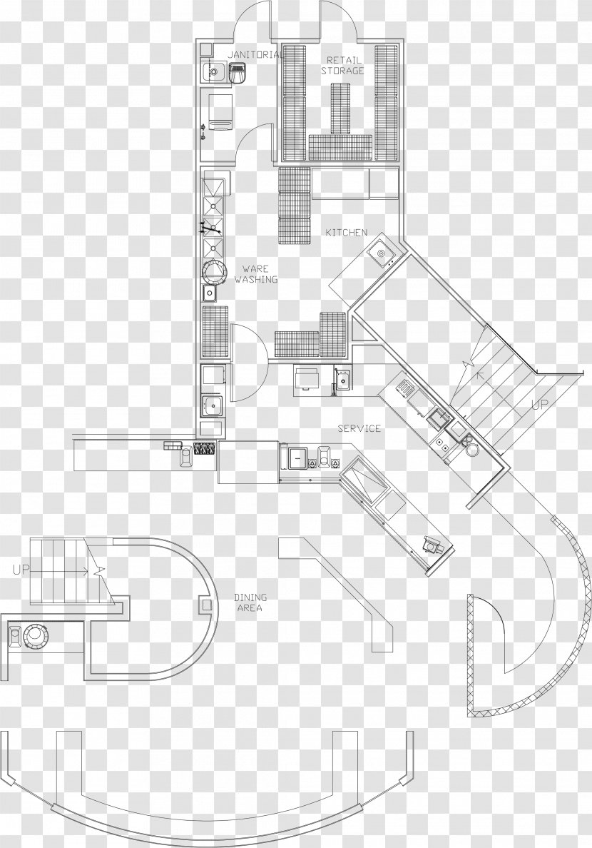 Architecture Floor Plan Angle - Black And White - Design Transparent PNG