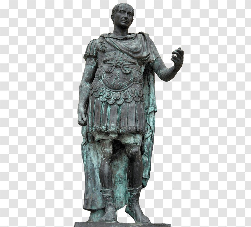 Assassination Of Julius Caesar Commentarii De Bello Gallico Forum Statue - Figurine Transparent PNG