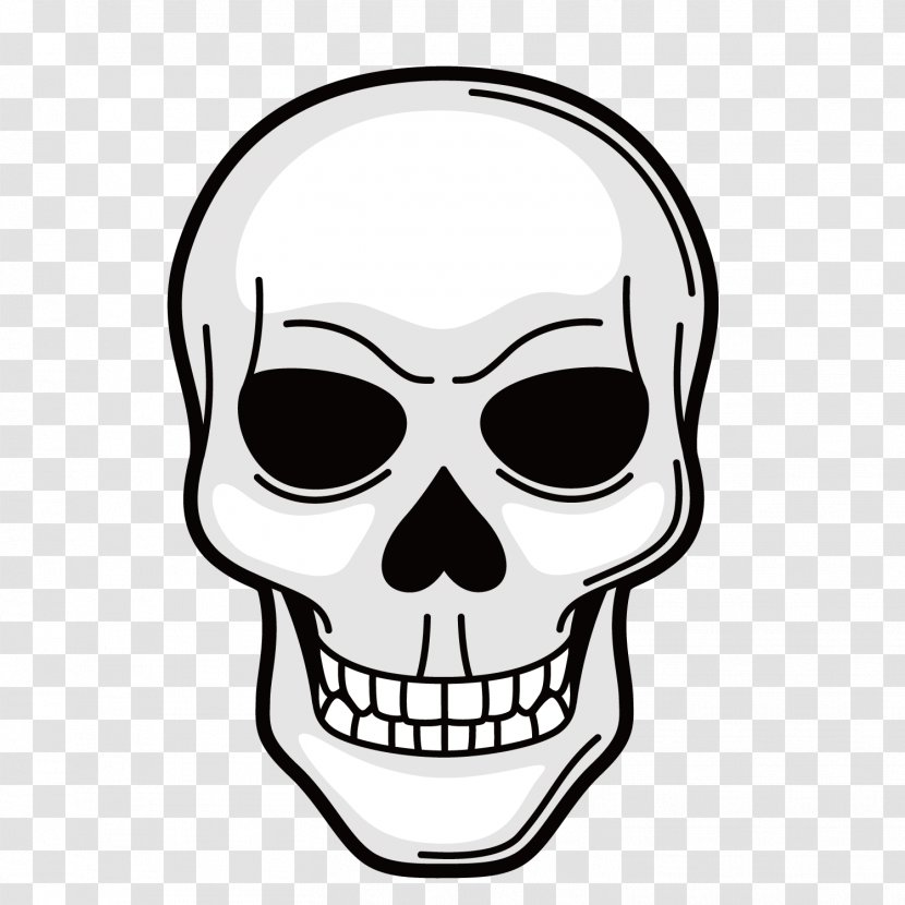 Symbol Tattoo Royalty-free Illustration - Cartoon - Black Skull Transparent PNG