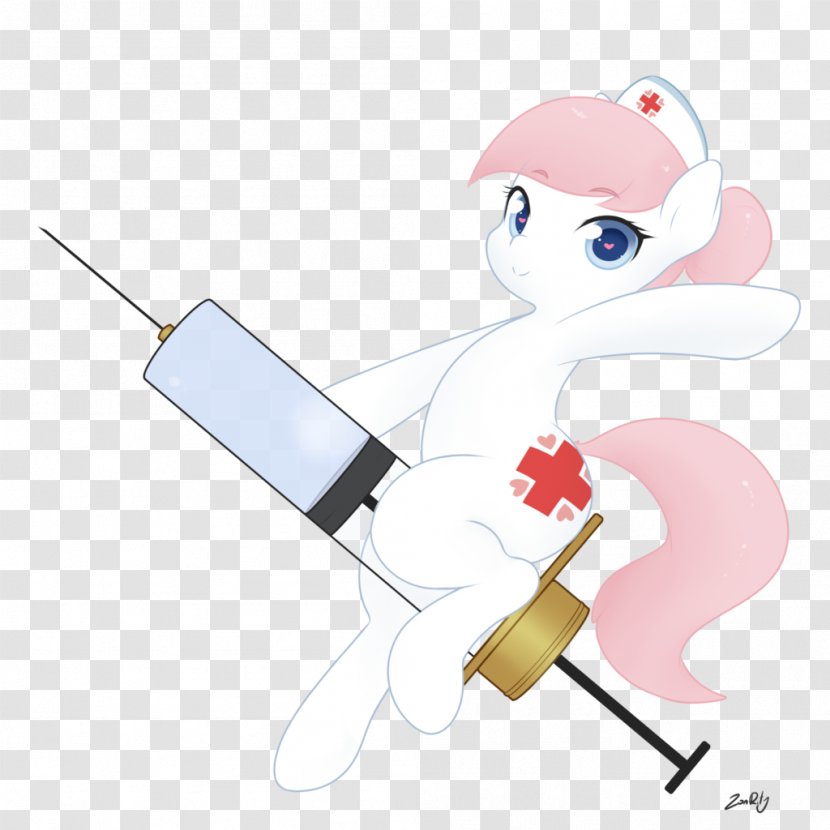 Pony Nurse Art Injection - Heart - Syringe Transparent PNG