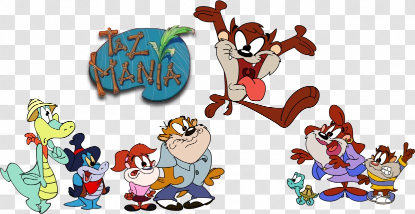 Tasmanian Devil Cartoon - Bugs Bunny Taz Time Busters - Animal Figure Social Group Transparent PNG