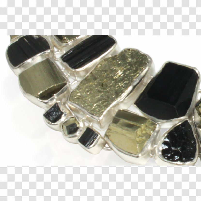 Gemstone Tourmaline Sterling Silver Necklace Pyrite - Metal Transparent PNG