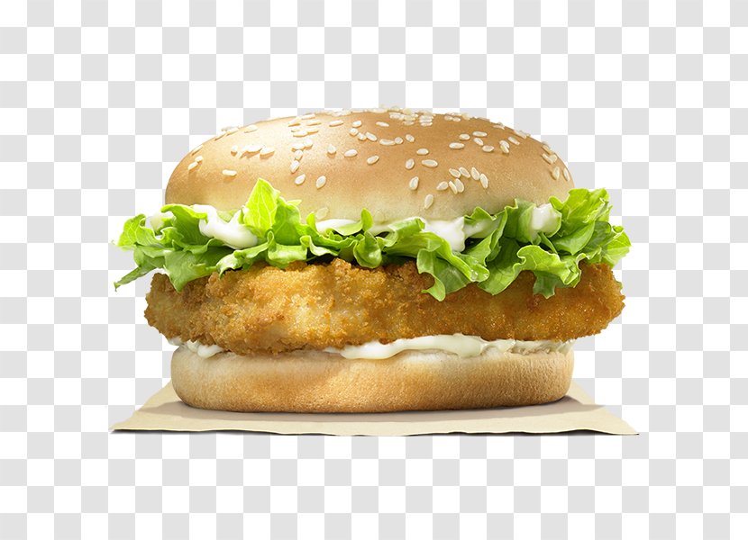 Hamburger Veggie Burger Whopper Fish Finger King - Food Transparent PNG