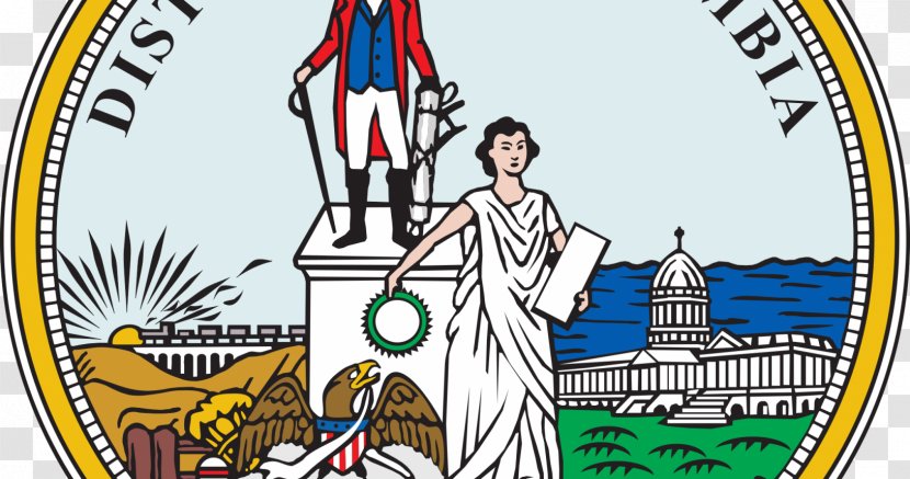 Washington, D.C. Seal Of The District Columbia Great United States Federal Government - Cartoon Transparent PNG