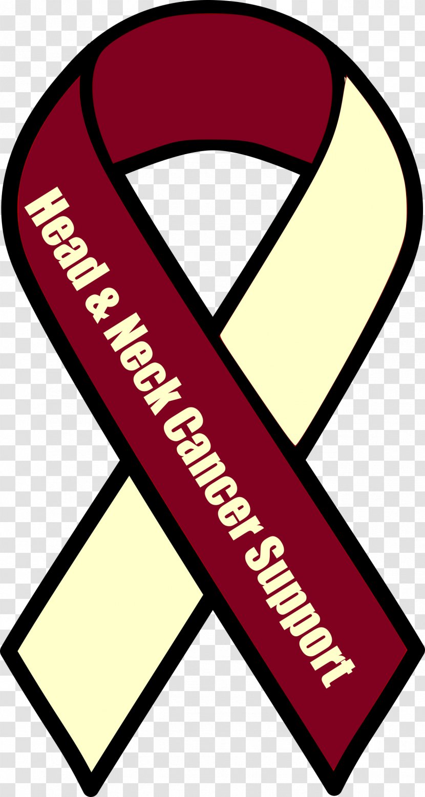 Awareness Ribbon Head And Neck Cancer Pink Clip Art - Sign - Support Transparent PNG