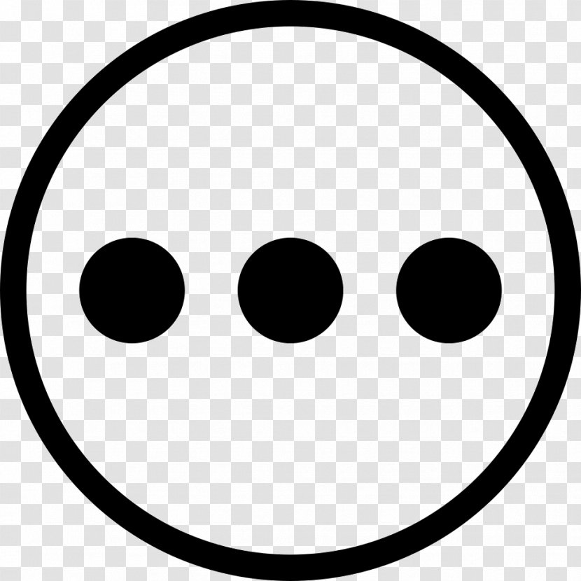 Emoticon Symbol Clip Art - Hamburger Button - Dots Transparent PNG