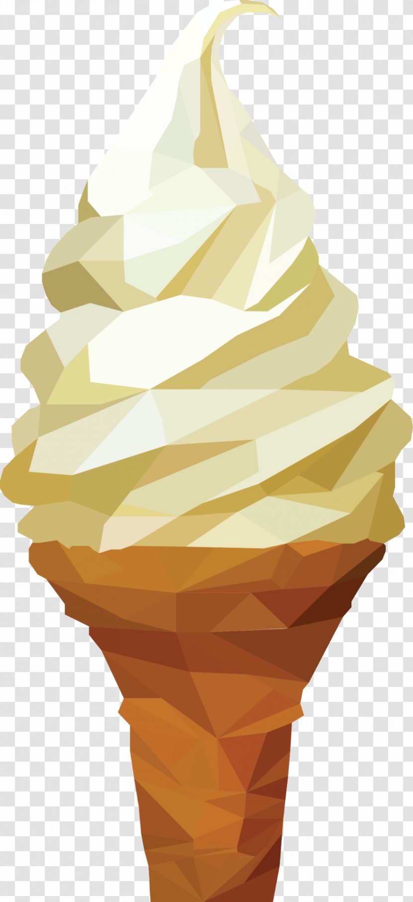 Ice Cream Cone Graphic Design - Hand-painted Transparent PNG