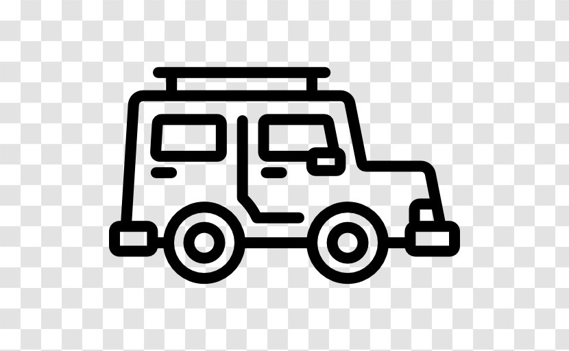 Car Jeep - Text - Icon Transparent PNG